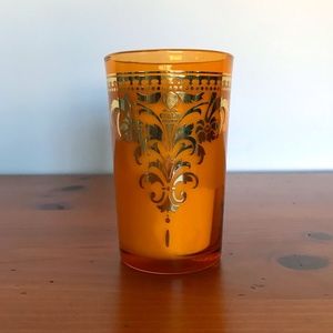 NWOT World Market Moroccan Teaglass Candle